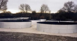 Corrugated water storage tanks and tank liners as supplied by RDL